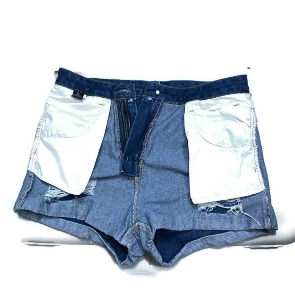Shein high waisted denim shorts